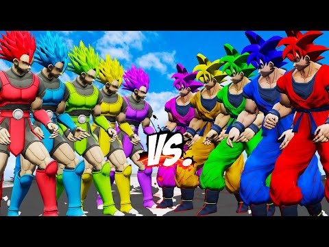 Team 5 Goku Color VS Team 5 Gohan Color - Who Will Win?