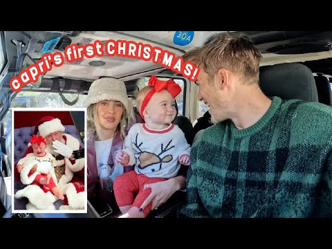 our 10 month old's reaction to meeting Santa! *Capri's FIRST Christmas*