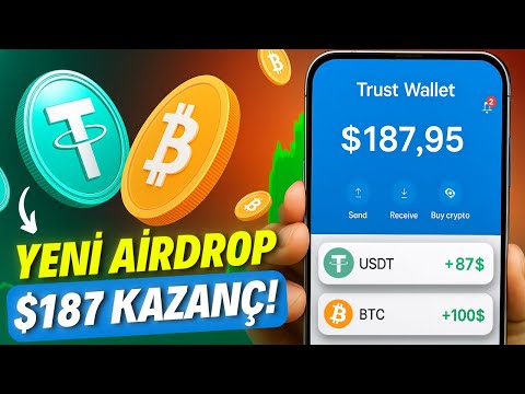 YENİ AİRDROP: 5 DAKİKADA $187 (7300 TL) ÇEKİLEBİLİR PARA KAZAN! 💰İnternetten Para Kazanma 2025