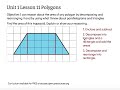 Finding Areas of Polygons and Trapezoids