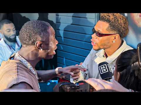 Richardson Hitchins CONFRONTS Devin Haney in HEATED near SCUFFLE in New York!