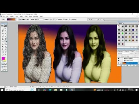 Different ways, different styles, edited the image