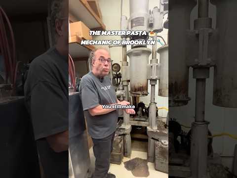 Meet the Master Pasta Mechanic of New York 🍝🔧 #food #italianfood #pasta #foodie #smallbusiness