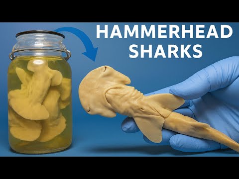 Opening a Jar of Preserved Hammerhead Shark Embryos | Rare Specimen Discovery