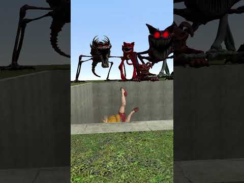 BIG HOLE NIGHTMARE CATNAP POPPY PLAYTIME CHAPTER 3 FAMILY CHARACTERS SPARTAN KICKING in Gmod !