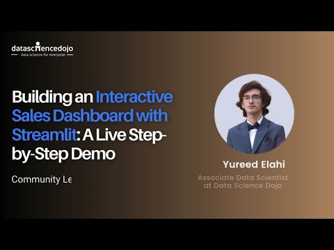 Building an Interactive Sales Dashboard with Streamlit: A Live Step by Step Demo #ai #streamlit