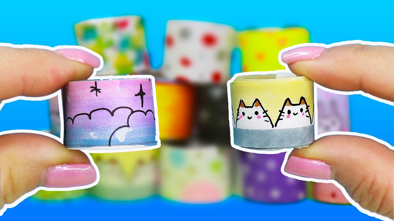 12 DIY ДЕКОРАТИВНЫЙ СКОТЧ ИЗ БУМАГИ - 3 способа!