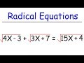 Solving Radical and Quadratic Equations