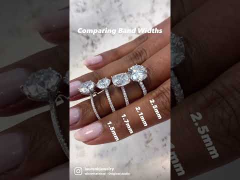 Comparing Engagement Ring Band Widths