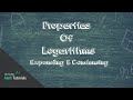 Exploring Properties of Logarithms: Expanding and Condensing