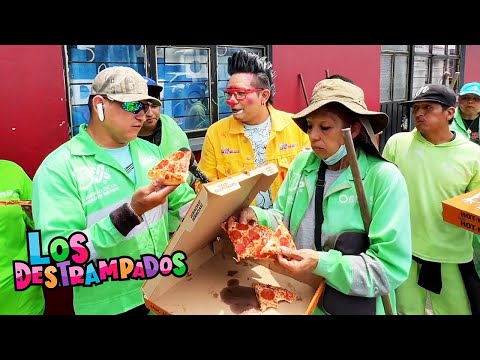 REGALANDO PIZZA AL ESCUADRON DE LIMPIA CDMX / LOS DESTRAMADOS