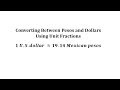 Currency Conversion Using Unit Fractions