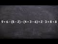 Basic Arithmetic Operations and Order of Operations