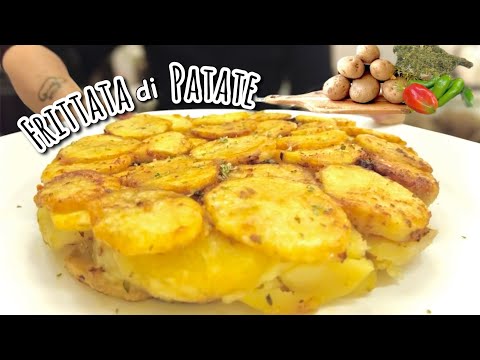 FRITTATA DI PATATE 🥔Croccante senza uova RICETTA TIPICA CALABRESE 🥔