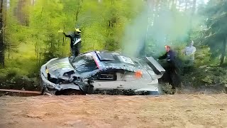 Best of WRC Rally Finland 2025 🇫🇮 Crashes, Action and Raw Sounds