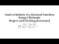 Understanding Limits of Rational Functions