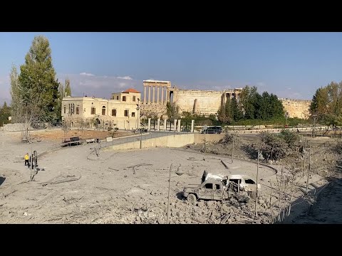 Aftermath of Israeli strike next to Roman ruins in Lebanon's Baalbek | AFP