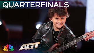 10-Year-Old Bay Melnick Virgolino Brings The House Down With "I Love Rock 'n' Roll" | AGT 2025