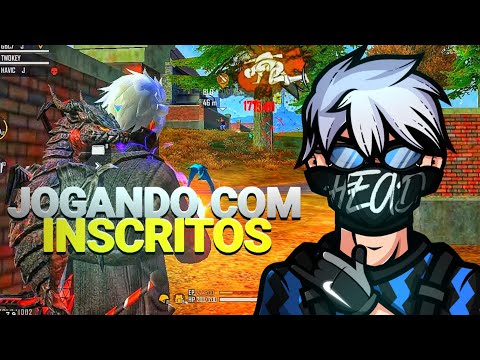 LIVE ON!🔥 FREE FIRE AO VIVO 🔥 JOGANDO COM INSCRITOS 🔥  RESENHA COM OS CRIAS ❤️🔥
