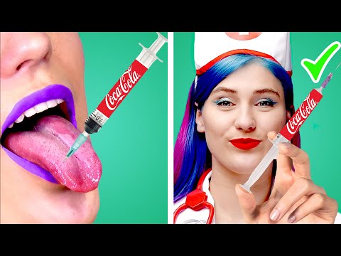 HOW TO SNEAK FOOD INTO HOSPITAL 💉 | METER COMIDA AL HOSPITAL | Trucos DIY y Situaciones Divertidas
