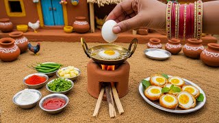 Miniature Egg Pakora Recipe | Crispy Egg Bajji | Indian Street Food