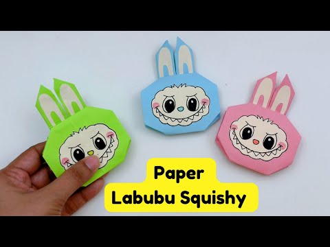 How To Make Easy Paper Labubu Squishy Toy For Kids / Craft Ideas / Paper Craft Easy / KIDS crafts