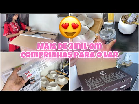 COMPRINHAS PARA O LAR 💕| AIR FRYER | MICROONDAS | KIT DE PANELAS | UTENSÍLIOS💕
