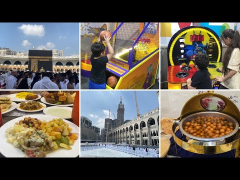 Ramadan Umrah  2024  | Iftar in  zam zam tonight | Kids Have Fun At Chucky Cheese | Ramadan Vlog