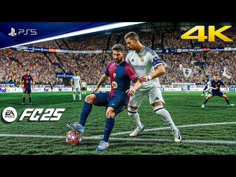 FC 25 - Barcelona vs Real Madrid Ft. Messi, Ronaldo, | UEFA Champions League Final | PS5™ [4K60]