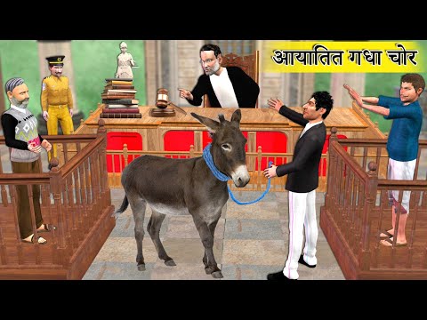 ग्राम न्यायालय Village Court Gadha Chor Imported Pet Donkey Thief Hindi Kahaniya Hindi Moral Stories