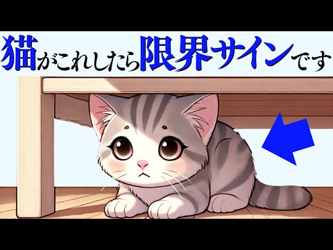 猫の動画サムネイル - 【猫がストレスで限界な時にする行動】 猫の雑学 #猫 #ねこ