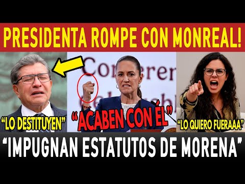 JUEVESAZO! PRESIDENTA ROMPE CON MONREAL. IMPUGNARÁN  ESTATUTOS MORENA. SE AMACHAN CON ZACATECAS