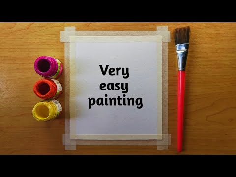 Easy Watercolor Painting Ideas for beginners / Very easy painting / step by step tutorial