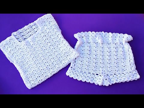 🎀 DIY Crochet Shorts for All Sizes – Perfect Match with Last Week’s Top!