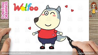 How to Draw Cute Wolfoo – Easy  Drawing for Kids step by step @Baby_Jenny 