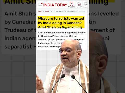 Canada warns India as Amit Shah hits back #shorts