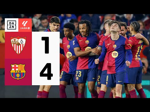 Sevilla FC vs FC Barcelona (1-4) | Resumen y goles | Highlights LALIGA EA SPORTS