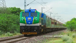 Beautiful Diesel Beast leads Bhagat Ki Kothi - Jammu Tawi Express on First LHB Run