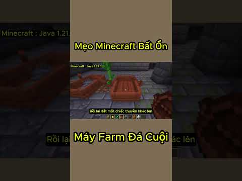 Mẹo Minecraft Bất Ổn : Máy Farm Đá Siêu Đơn Giản #minecraft #short