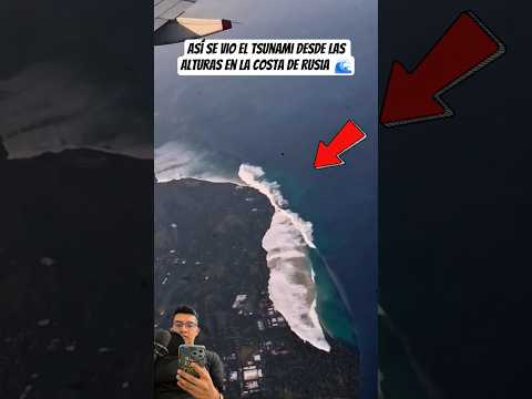 Vista Aérea Tsunami Rusia 2025 🌊😰 #russia #viral #shorts #viralvideo