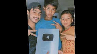 Silver play button unboxing 😇🙃