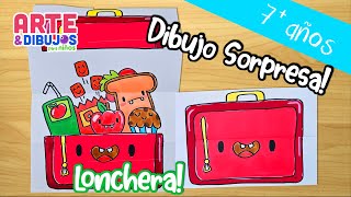 Como dibujar una Lonchera | Arte y Dibujos para Niños