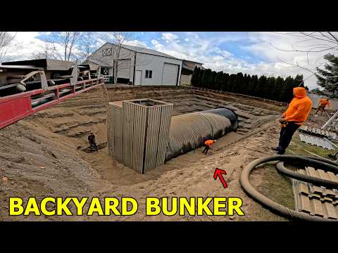 BACKYARD BUNKER PART 6 - How To Bury a Tube