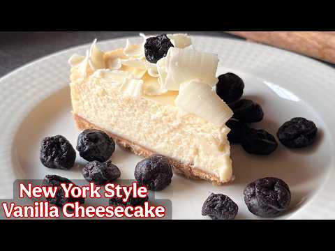 Vanilla Cheesecake | New York Style Cheesecake Without Oven | Easy Cheesecake Recipe