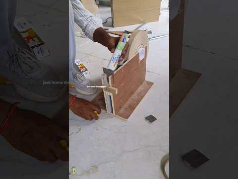 Edge patty pesting process very easy #woodworking #edgepatty #shortvideo