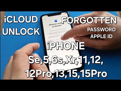 iCloud Unlock iPhone Se,5,6s,Xr,11,12,12Pro,13,15,15Pro with Forgotten Password and Apple ID Locked