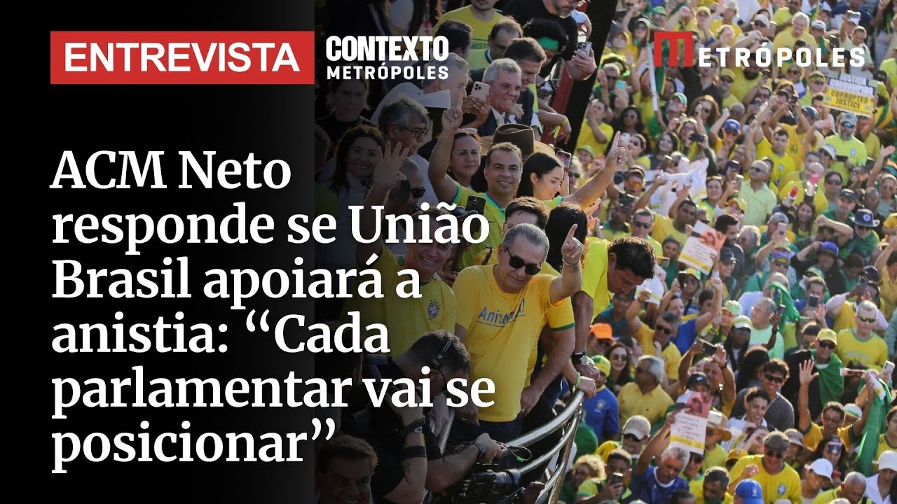 ACM Neto responde se União Brasil apoiará a anistia: “Cada parlamentar vai se posicionar”