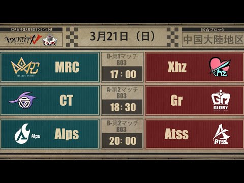 Call Of The Abyss IV 中国大陸地区オンライン予選グループ戦 Day2(COA IV)