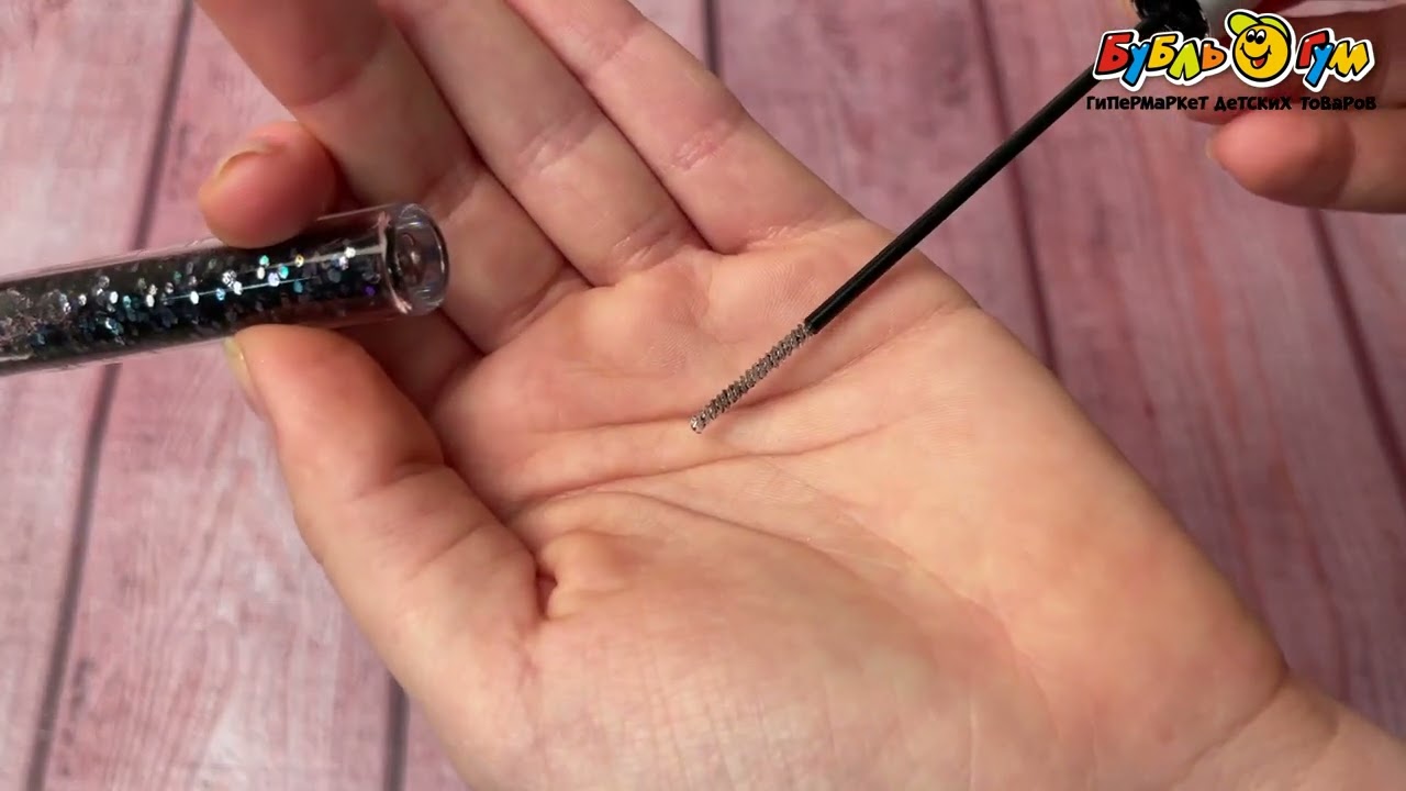 Тушь LUKKY с блёстками для ресниц и бровей черная - видео