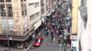 Riot Police Chase Mexican Protesters